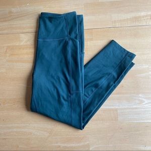 Girlfriend Collective Women’s Sz Large Forest Green Leggings with Pockets